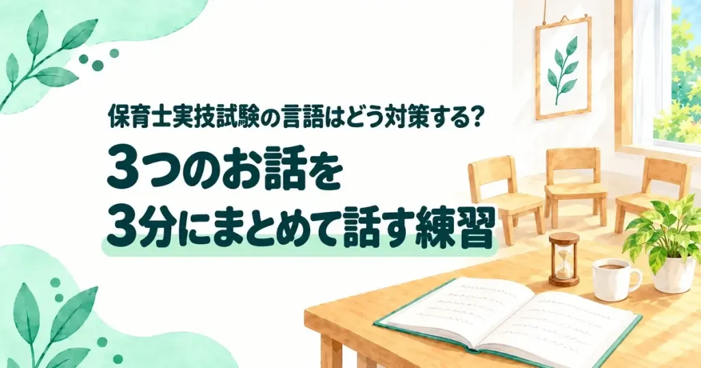 保育士実技試験の言語の対策